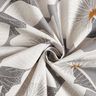 Tissu de décoration Semi-panama Grandes fleurs – gris,  thumbnail number 3