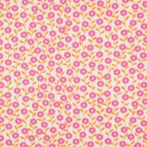 Popeline coton Fleurs d'été | Poppy Fabrics – rose/crème, 