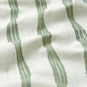 Tissu de décoration Semi-panama Rayures ondulées – roseau, 
