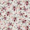 Tissu double gaze de coton Roses aquarelle Impression numérique – blanc,  thumbnail number 1