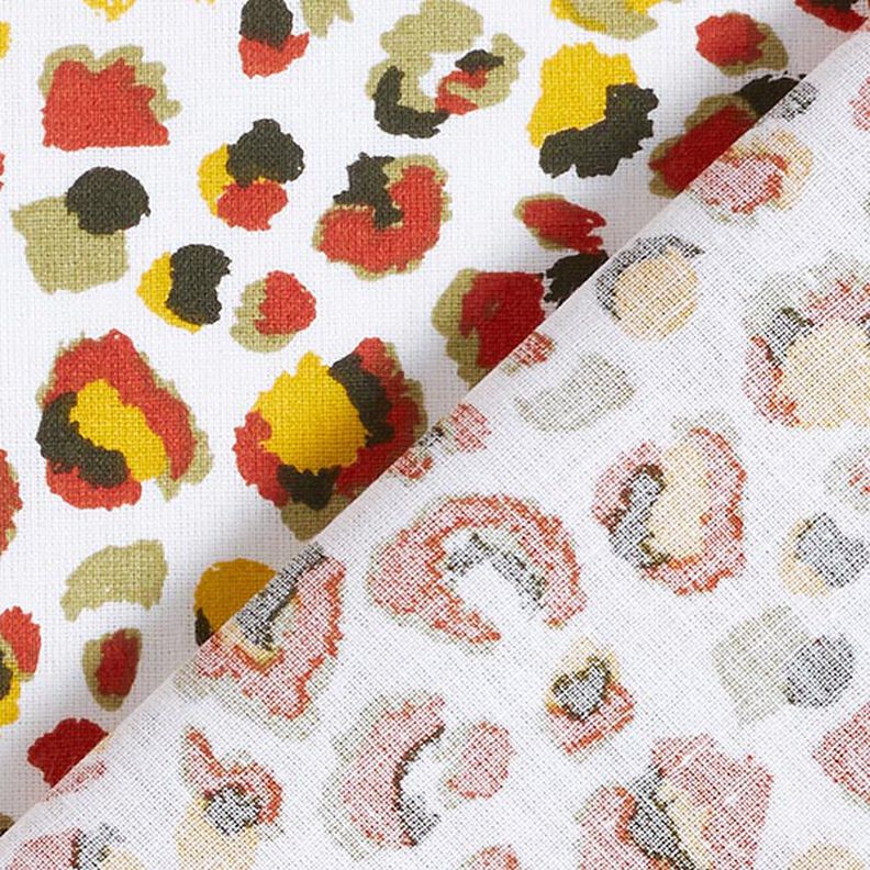 Tissu en coton Cretonne Léopard – kaki clair/blanc,  image number 4