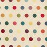 Tissu de décoration Gobelin Pois de confettis – beige clair/rouge,  thumbnail number 1