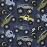 Popeline coton Gros camions | Poppy Fabrics – bleu marine,  thumbnail number 1