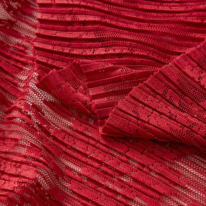 Plissé Fleurs en dentelle – carmin,  image number 3