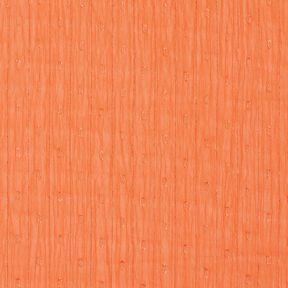 Mousseline Dobby métallisée à fines rayures – orange pêche/argent métallisé, 
