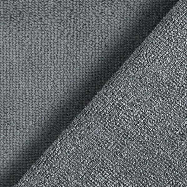 Tissu éponge douillet Bambou Uni – gris foncé,  image number 3