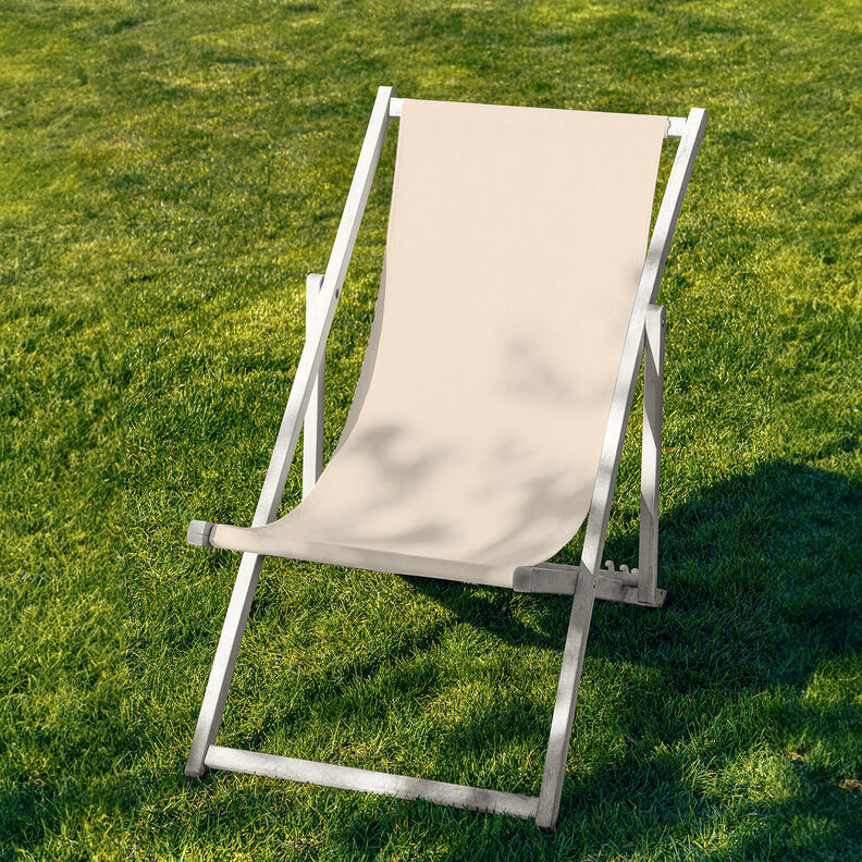 Extérieur Tissu pour chaise longue Uni 44 cm – beige clair,  image number 4