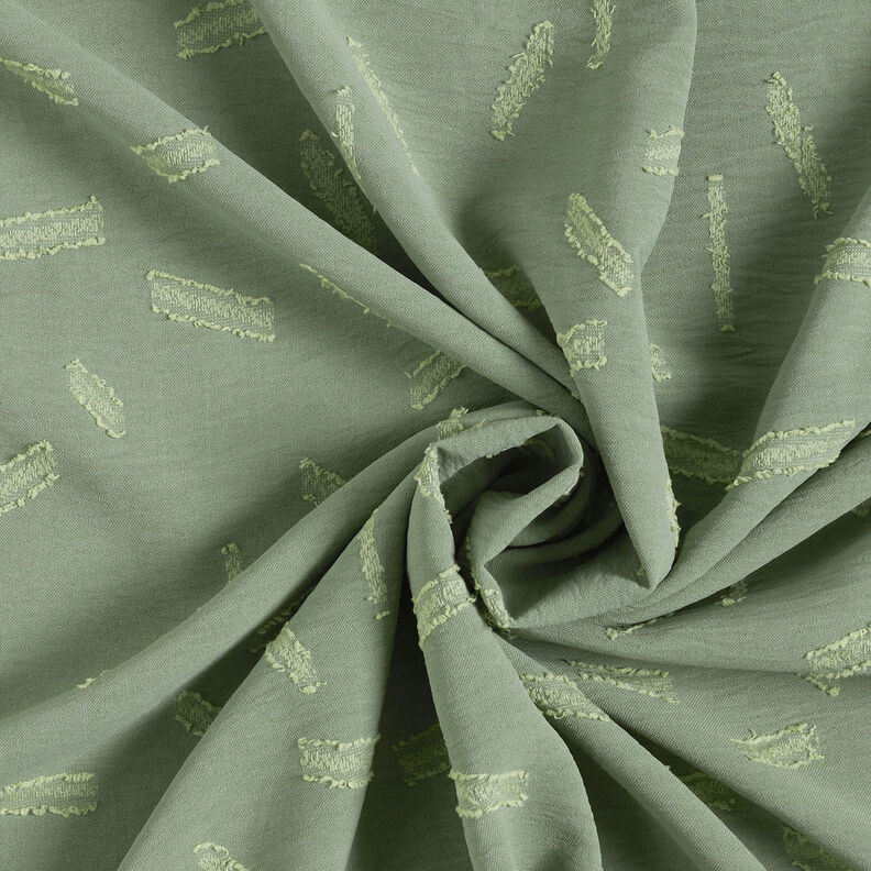 Jacquard dobby Rayures – kaki,  image number 4