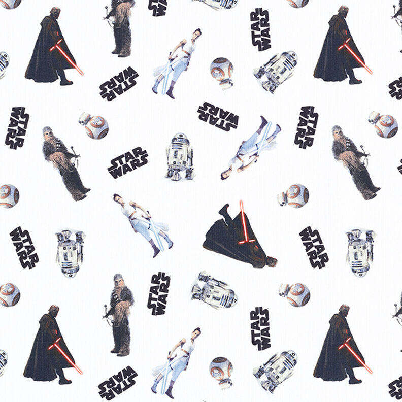 Cretonne Tissu sous licence Personnages | Star Wars – blanc,  image number 1