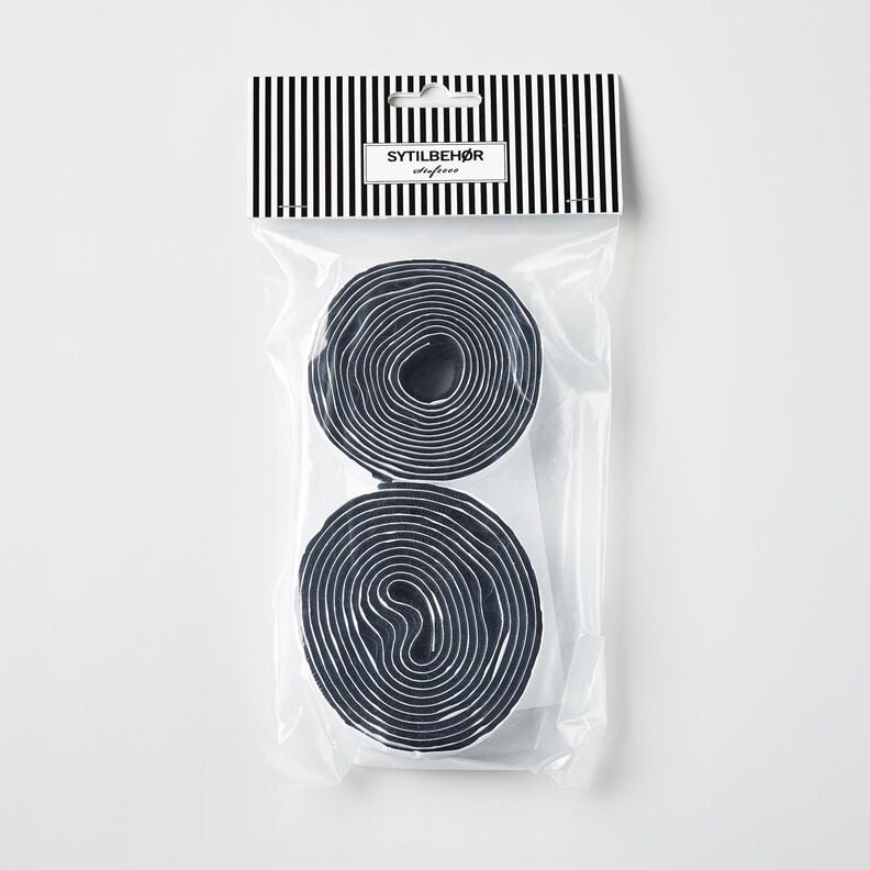 Set de bandes velcro autocollantes [2 x 2m | 20 mm] – noir,  image number 1
