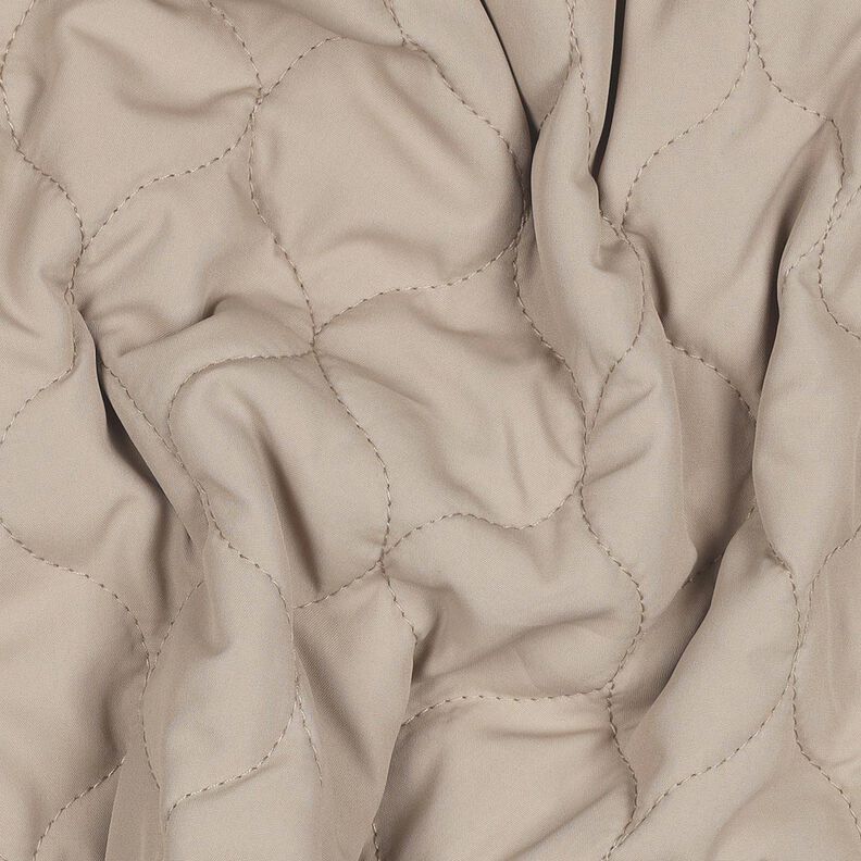 Tissu matelassé Motif circulaire | Poppy Fabrics – beige foncé,  image number 2
