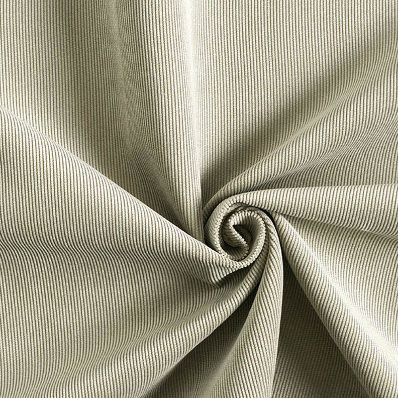Tissu de revêtement Velours milleraies – gris clair,  image number 1