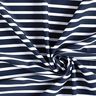Tissus pour maillot de bain Rayures maritimes – bleu nuit/blanc,  thumbnail number 3