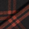 Tissu pour manteau en laine mélangée à carreaux tartan – terre cuite/noir,  thumbnail number 5