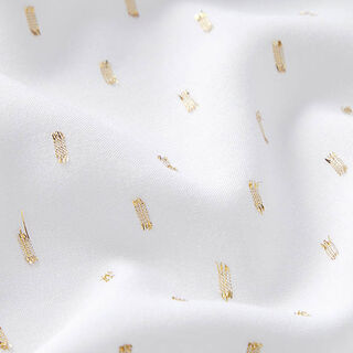 Tissu en viscose gouttes scintillantes – blanc, 