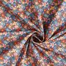 Tissu en coton Popeline kleine Blüten – indigo/vieux rose clair,  thumbnail number 3