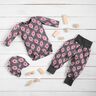 Jersey coton Pavo | Stoff&Liebe – gris schiste/rose intense,  thumbnail number 6