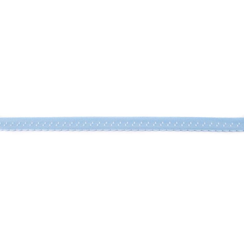 Bande à border élastique Dentelle [12 mm] – bleu clair,  image number 1