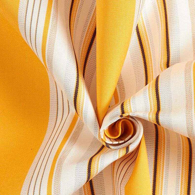 Toile pour store banne Rayures mélangées – jaune/gris clair, image number 4