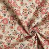 Tissu double gaze de coton Mer de fleurs – taupe clair,  thumbnail number 3