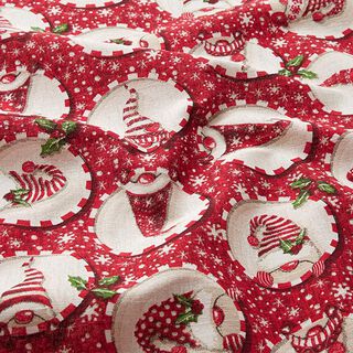 Tissu de décoration Canvas Lutins curieux – rouge, 