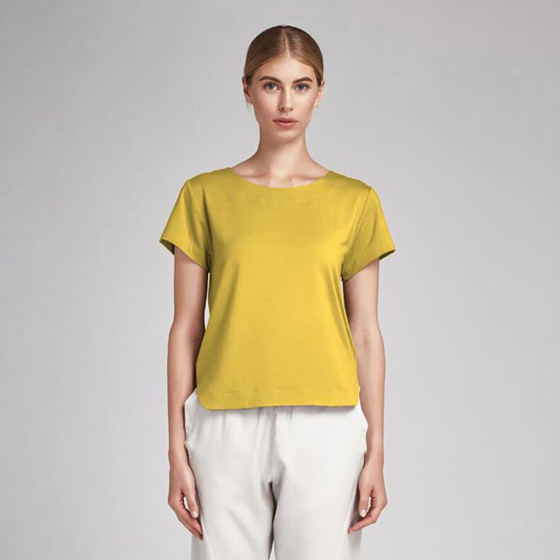 Popeline coton Uni – jaune soleil,  image number 6