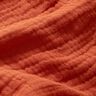 GOTS Tissu triple gaze de coton – terre cuite,  thumbnail number 3