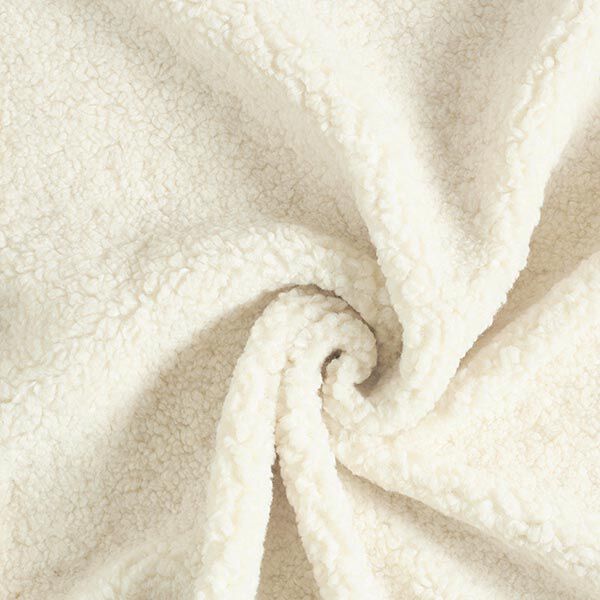 Tissu d’ameublement en teddy – écru,  image number 1