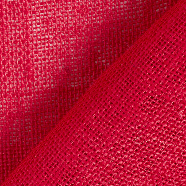 Tissu de décoration Jute Uni 150 cm – rouge,  image number 4