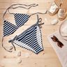 Tissus pour maillot de bain Rayures maritimes – bleu nuit/blanc,  thumbnail number 6