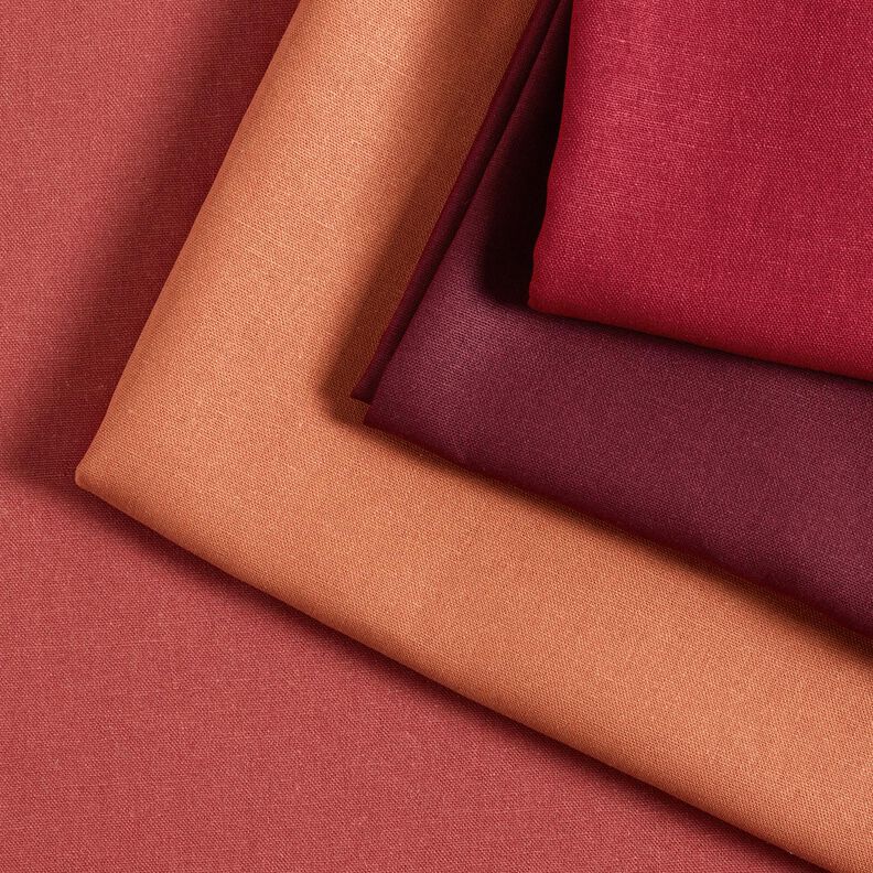 Pur lin lourd Uni – mauve,  image number 4