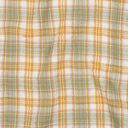 Tissu double gaze de coton Carreau | Poppy Fabrics – jaune curry/sauge, 