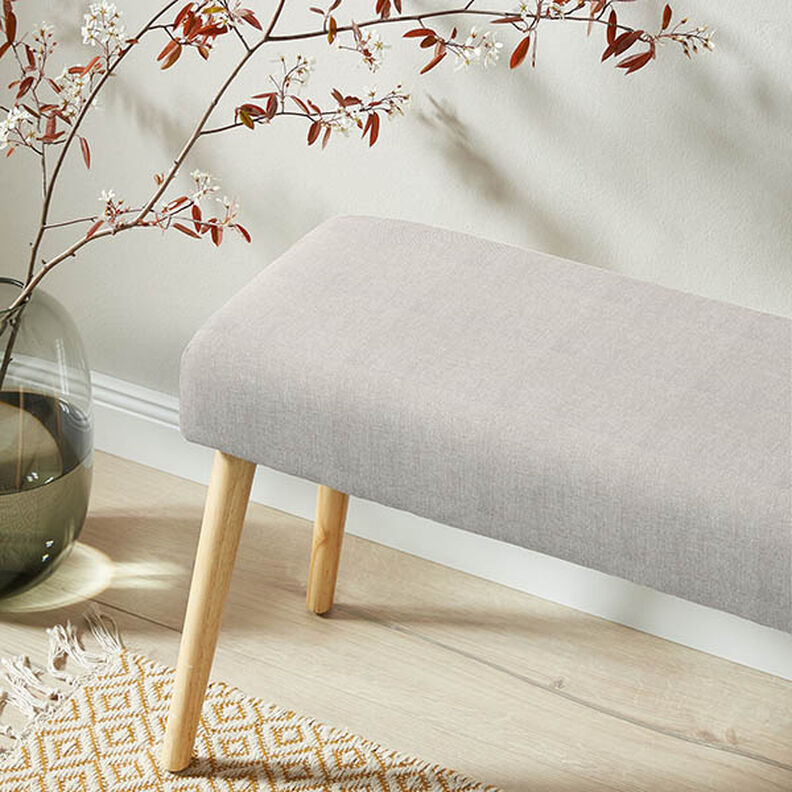 Tissu de revêtement Chiné uni – beige clair, image number 6