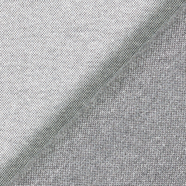 Piqué jersey chiné – gris brume,  image number 3