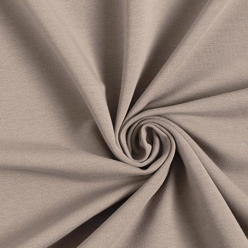 French Terry léger uni – taupe foncé,  image number 1