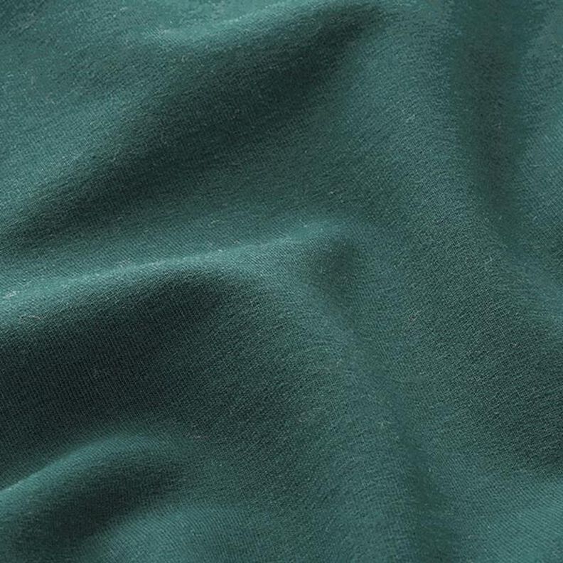 Molleton coton léger uni – vert foncé,  image number 4