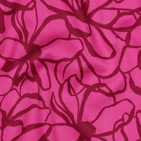 Satin de coton Magnolia | Nerida Hansen – rose intense/rouge foncé, 