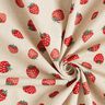 Tissu de décoration Semi-panama Petites fraises – rouge/nature,  thumbnail number 3