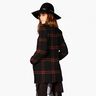 Tissu pour manteau en laine mélangée à carreaux tartan – terre cuite/noir,  thumbnail number 7