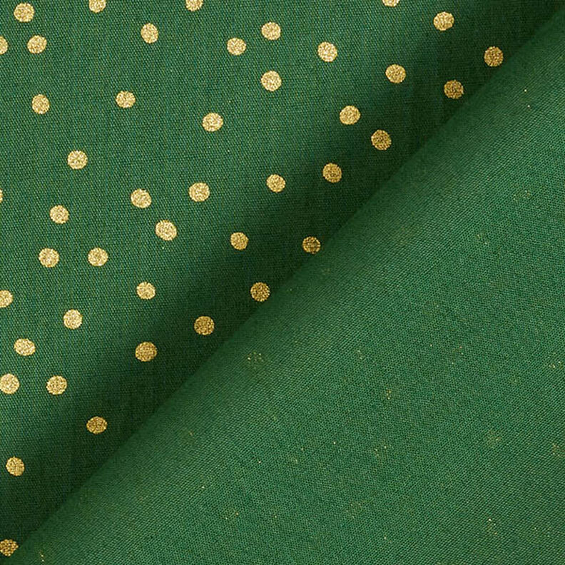 Tissu en coton Popeline Petits points – vert/or, image number 4