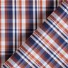 Tissu pour chemise à carreaux classiques – bleu marine/cuivre,  thumbnail number 4