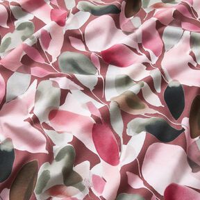 Jersey coton Imprimé numérique de fleurs à l'aquarelle – mauve/roseau, 