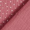 Tissu double gaze de coton Petits points – vieux rose/blanc,  thumbnail number 4