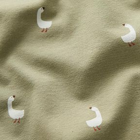 Jersey coton Jolies oies – pistache, 
