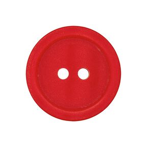 Bouton plastique 2 trous Basic - rouge, 