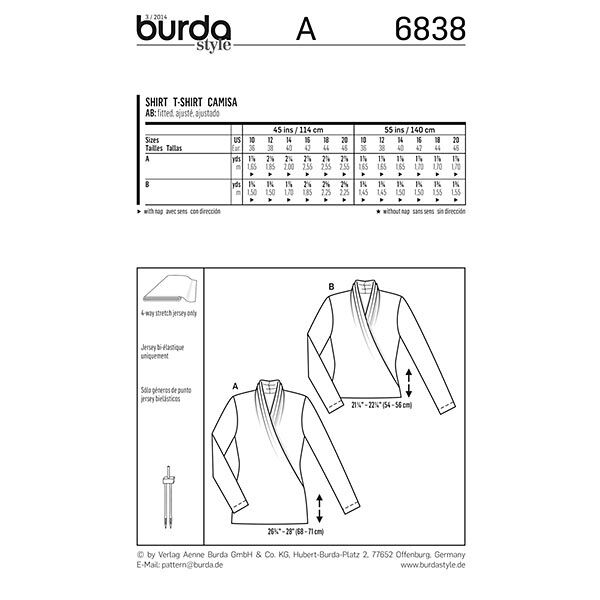 Shirt, Burda 6838,  image number 4