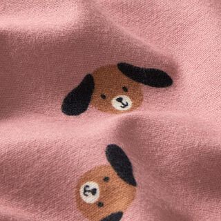 Flanelle coton Têtes de chiens | by Poppy – vieux rose, 