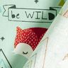 Tissu en coton Cretonne Be Wild Renard – vert pastel,  thumbnail number 4