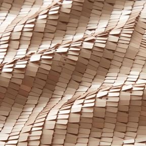 Tissu à paillettes Rectangles – vieux rose clair, 