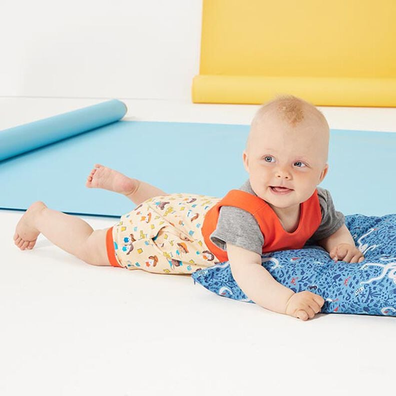 Jersey coton Medium Uni – orange,  image number 9